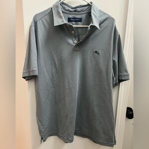 Tommy Bahama Gray Polo Shirt for Men size XL